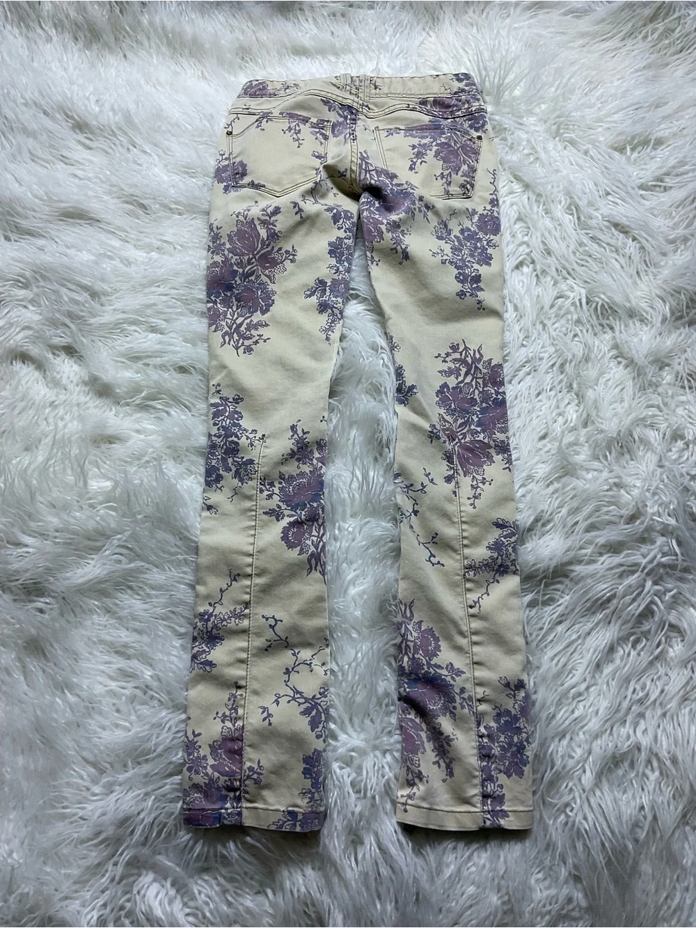 Free People Floral Skinny Jeans